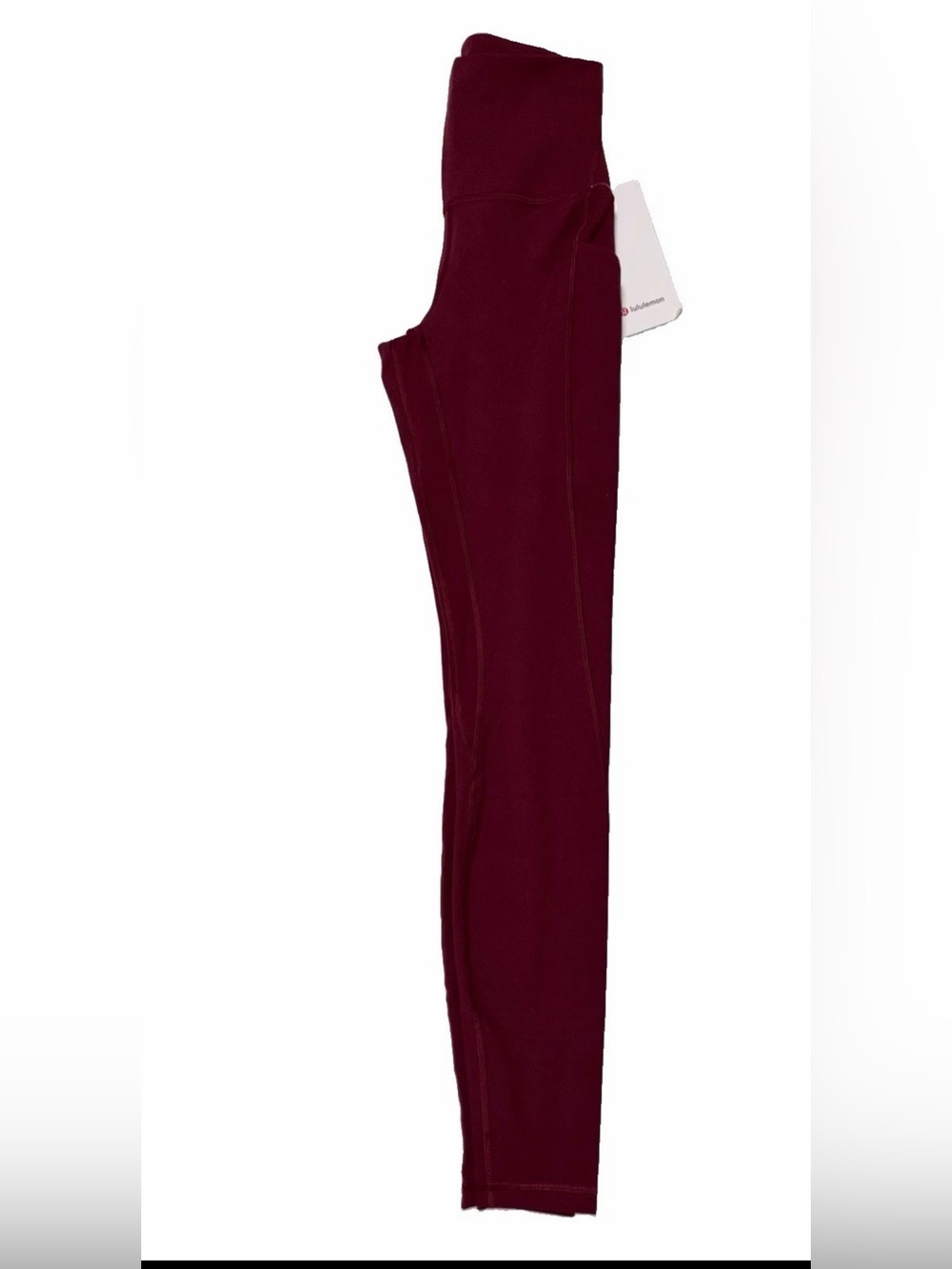 NWT*LULULEMON*SIZE 6*ALIGN HIGH RISE 25” PANT*POCKETS*AUTHENTIC*BURGUNDY BAY - Picture 11 of 16